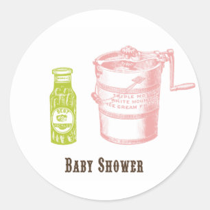 Autocollants de baby shower