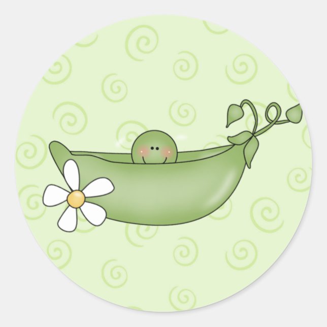 Autocollants de Baby shower personnalisables (Devant)