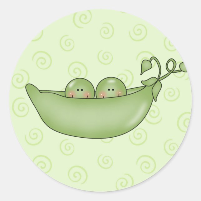 Autocollants de Baby shower personnalisables (Devant)