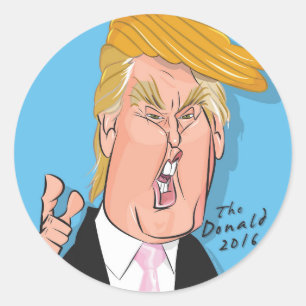 Autocollants de bande dessinée de Donald Trump