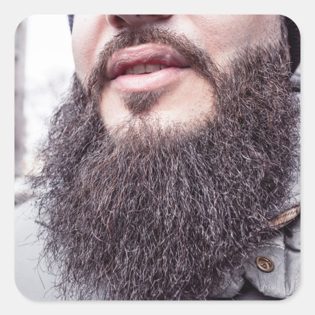 Autocollants de barbe et moustache cool (Devant)