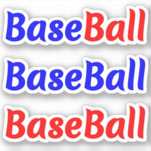 Autocollants de baseball amusant pour joueurs