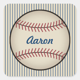 Autocollants de baseball bleus personnalisés