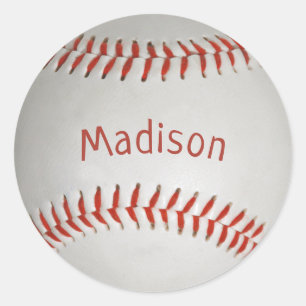 Autocollants de baseball de nom personnalisé