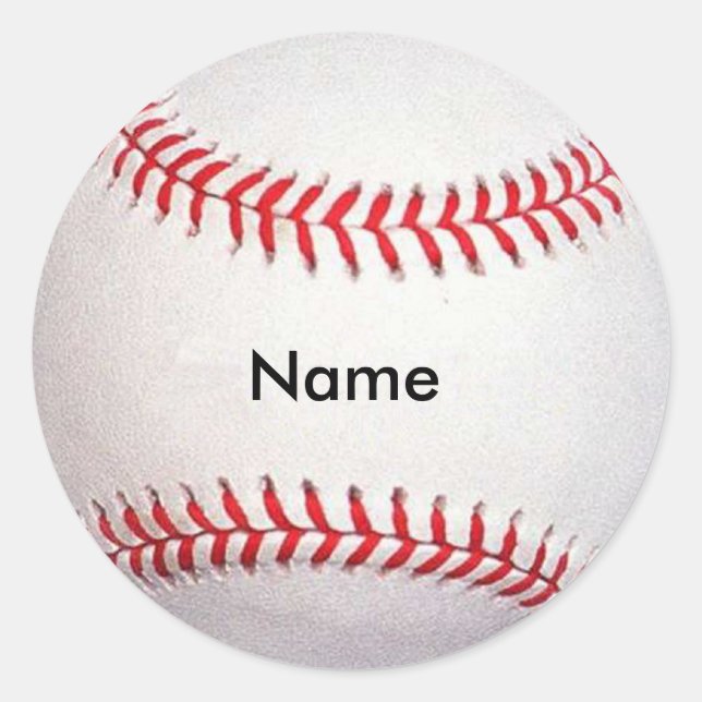 Autocollants de baseball de nom personnalisé (Devant)