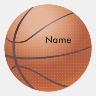Autocollants de basketball nom personnalisé