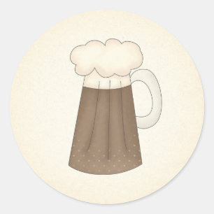 Autocollants de bière de racine