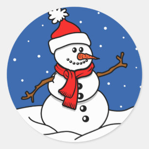 Autocollants de bonhomme de neige