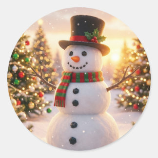 Autocollants de bonhomme de neige collection de No
