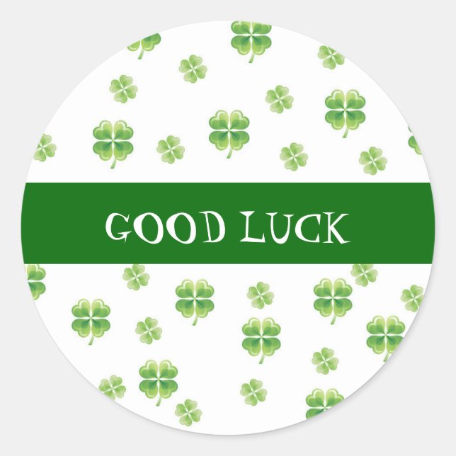 Autocollants de bonne chance pour Shamrock irlanda (Devant)