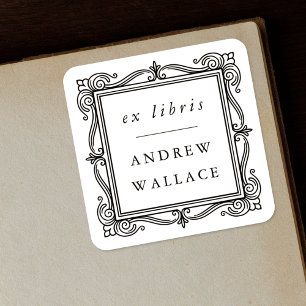 Autocollants de bookplate Ex Libris Classiques Orn