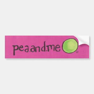 autocollants de bumber de pea.and.me