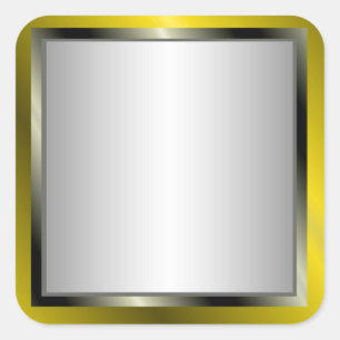 Autocollants de cadre d'argent et d'or