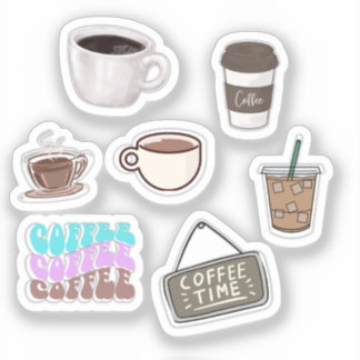 Autocollants de café