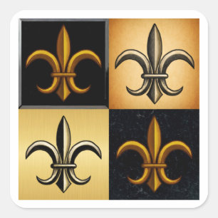 Autocollants de carreaux en forme de Fleur de Lis