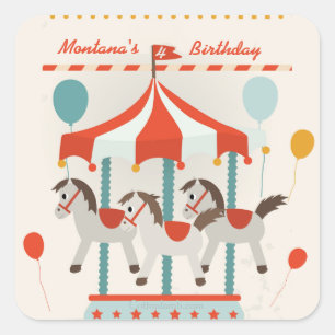 Autocollants de carrousel de cheval