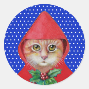 Autocollants de chat de Noël
