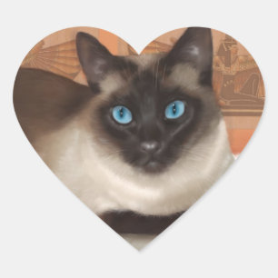 Autocollants de chats siamois