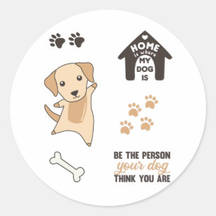 Autocollants de chien Cute Labrador Retriever