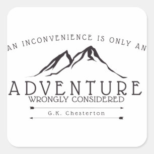 Autocollants de citation de Chesterton de