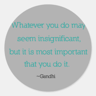Autocollants de citation de Gandhi