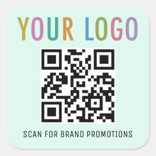 Autocollants de code QR à motif pour site web avec