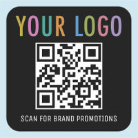 Autocollants de code QR d'entreprise avec logo car