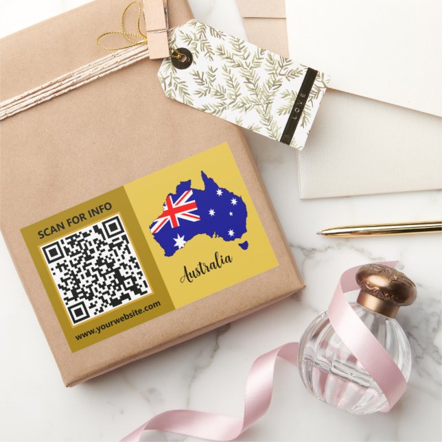 Autocollants de code QR moderne d'Australie, Drape (Cadeaux)