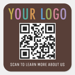 Autocollants de code QR personnalisés avec logo ma