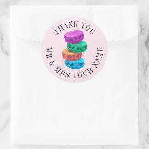 Autocollants de cookies français macaron pour les 