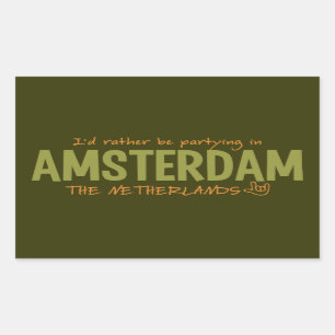 Autocollants de couleur personnalisés AMSTERDAM