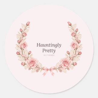 Autocollants de couronne de rose coquette joliment