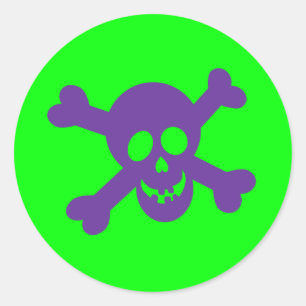 Autocollants de crâne d'Halloween