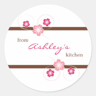 Autocollants de cuisine florale pour filles person