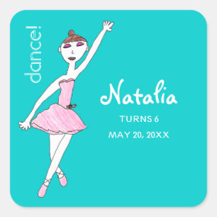 Autocollants de danse de ballerine