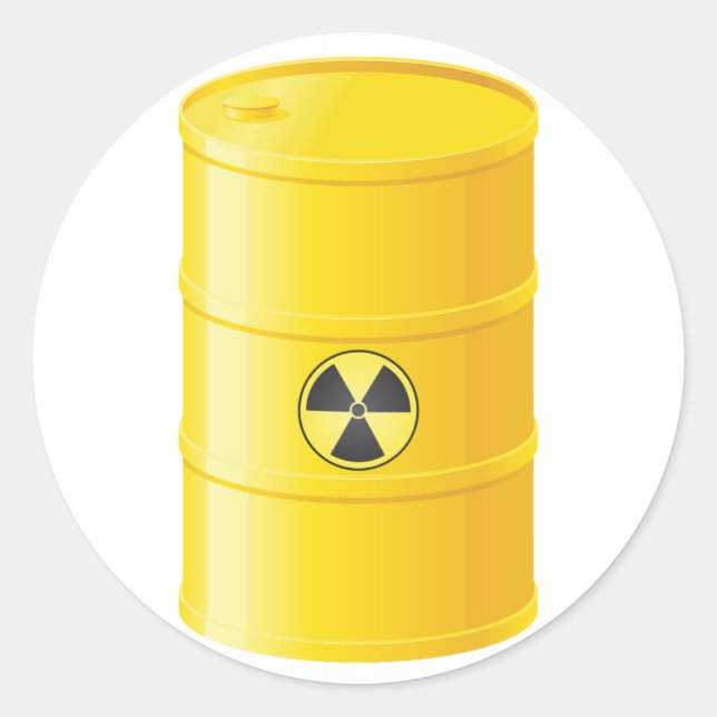 Autocollants de déchets radioactifs (Devant)