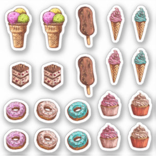 Autocollants de dessert