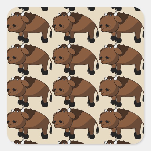 autocollants de dessins animés de buffle (Devant)