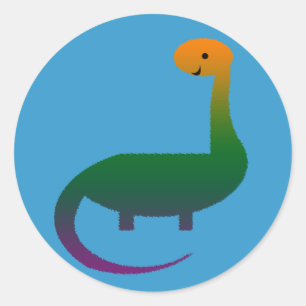 Autocollants de dinosaure colorés