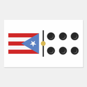 Autocollants de Dominos de Porto Rico