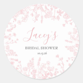 Autocollants de douche en chinoiserie rose