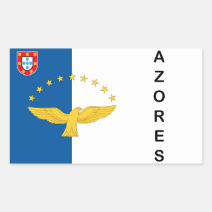 Autocollants de drapeau du Portugal d'îles des