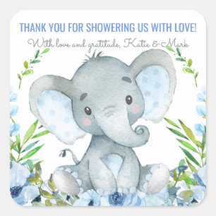 Autocollants de faveur de Baby Shower pour garçon 