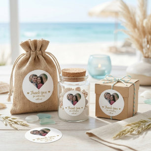 Autocollants de Faveur de Mariage avec Photo de Co