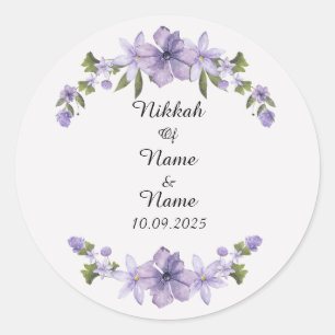 autocollants de faveur de Nikkah
