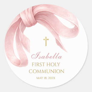 Autocollants de faveur de première communion au ru