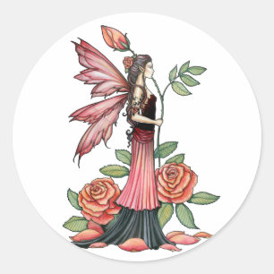 Autocollants de fée Rose de Feu