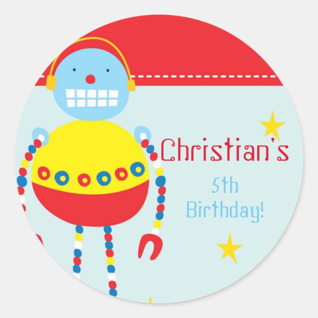 Autocollants de fête d'anniversaire (Devant)