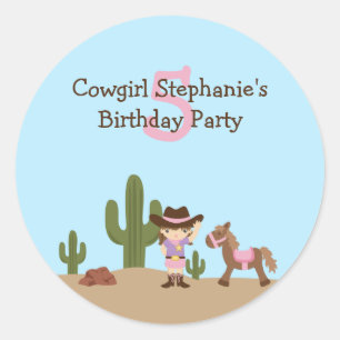 Autocollants de fête d'anniversaire de la fille