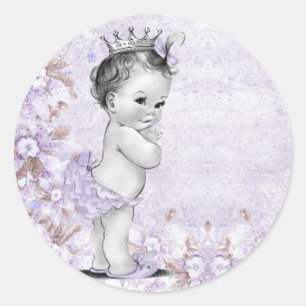 Autocollants de Fête de Naissance Fille Lavande Vi
